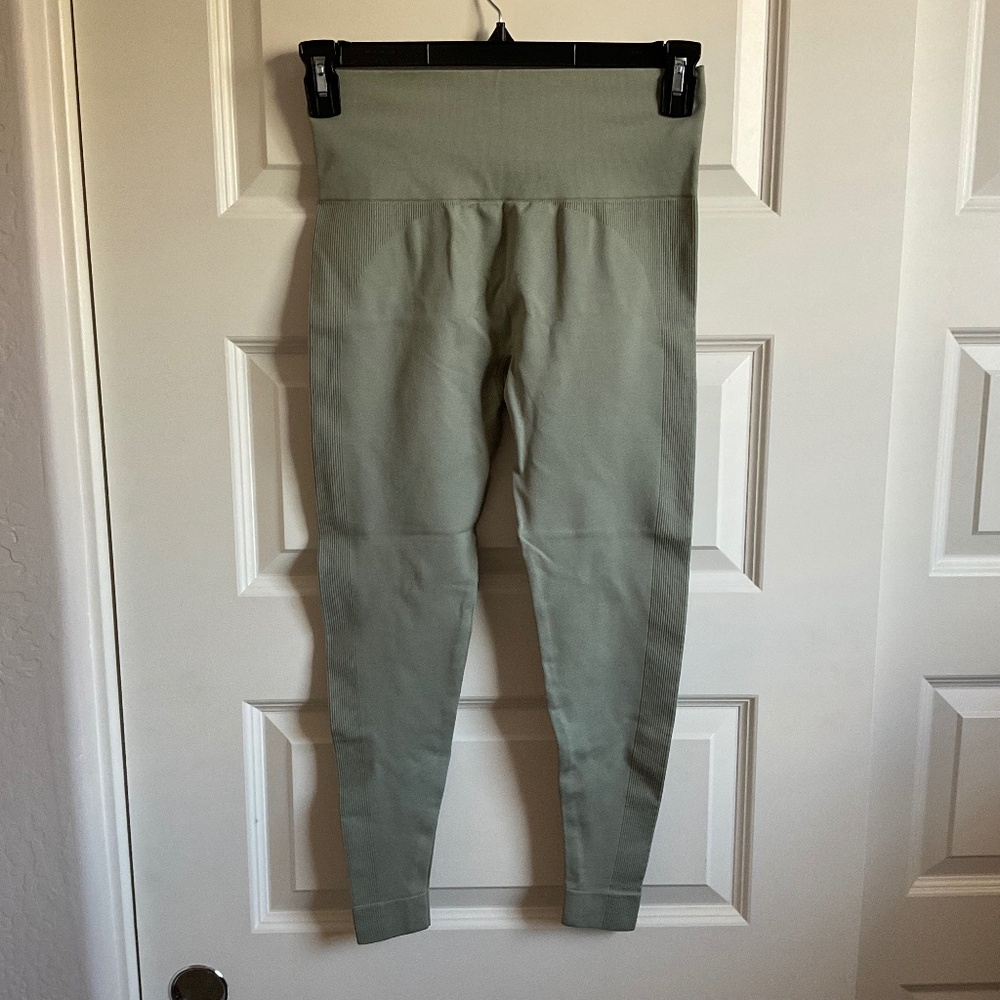 Set Active Sculptflex Light Green Seamless Leggings - Size Large